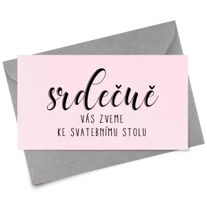 Papírová pozvánka ADRIANA