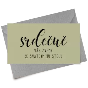 Papírová pozvánka ADRIANA