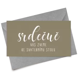 Papírová pozvánka ADRIANA