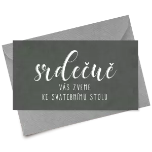 Papírová pozvánka ADRIANA