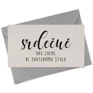 Papírová pozvánka ADRIANA