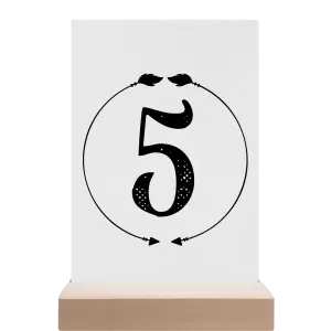Papírové číslo stolu DIANA