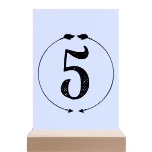 Papírové číslo stolu DIANA