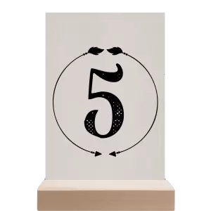 Papírové číslo stolu DIANA