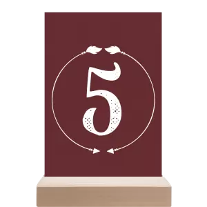 Papírové číslo stolu DIANA