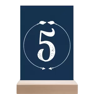 Papírové číslo stolu DIANA