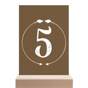 Papírové číslo stolu DIANA