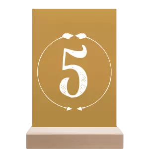 Papírové číslo stolu DIANA