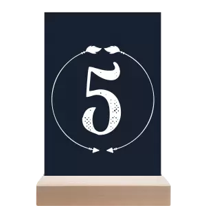 Papírové číslo stolu DIANA