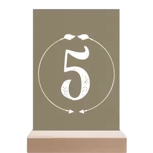 Papírové číslo stolu DIANA