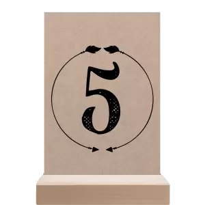 Papírové číslo stolu DIANA