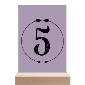 Papírové číslo stolu DIANA