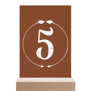 Papírové číslo stolu DIANA