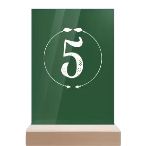 Plexi číslo stolu DIANA