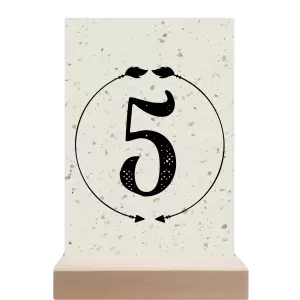 Papírové číslo stolu DIANA
