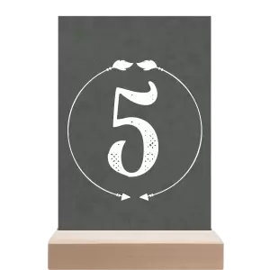 Papírové číslo stolu DIANA