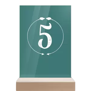 Plexi číslo stolu DIANA