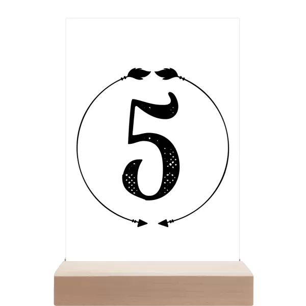 Papírové číslo stolu DIANA