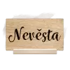 Dřevěná jmenovka DIANA