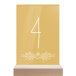 Papírové číslo stolu ELENA