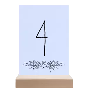 Papírové číslo stolu ELENA