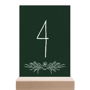Papírové číslo stolu ELENA