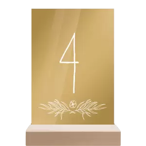 Plexi číslo stolu ELENA