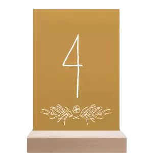 Papírové číslo stolu ELENA