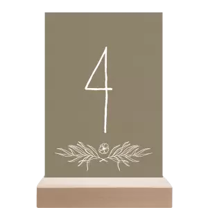 Papírové číslo stolu ELENA