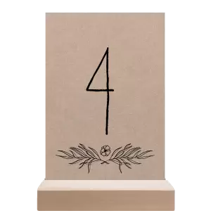 Papírové číslo stolu ELENA