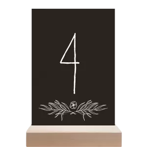 Papírové číslo stolu ELENA
