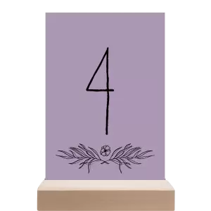 Papírové číslo stolu ELENA