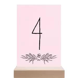 Papírové číslo stolu ELENA