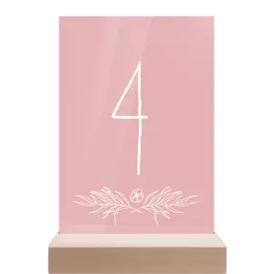 Plexi číslo stolu ELENA