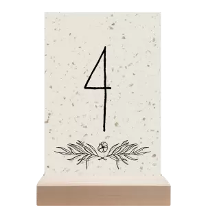 Papírové číslo stolu ELENA