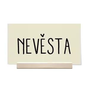 Papírová jmenovka ELENA