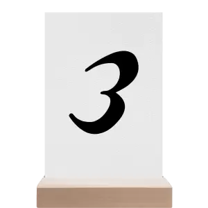 Papírové číslo stolu FIONA