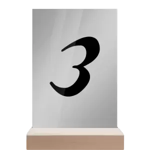 Plexi číslo stolu FIONA