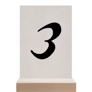 Papírové číslo stolu FIONA