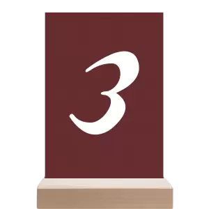 Papírové číslo stolu FIONA