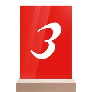 Plexi číslo stolu FIONA