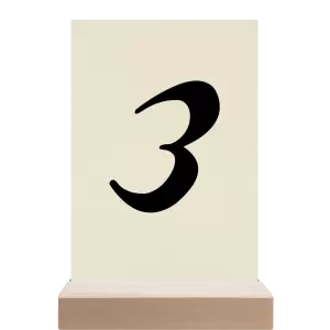 Papírové číslo stolu FIONA