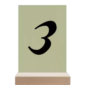 Papírové číslo stolu FIONA