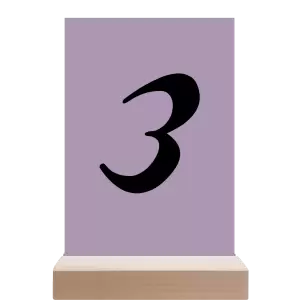 Papírové číslo stolu FIONA