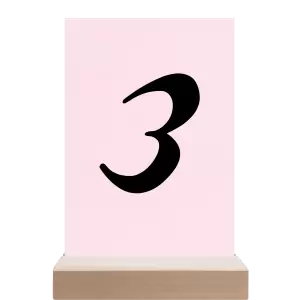 Papírové číslo stolu FIONA