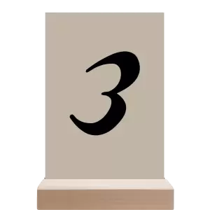 Papírové číslo stolu FIONA
