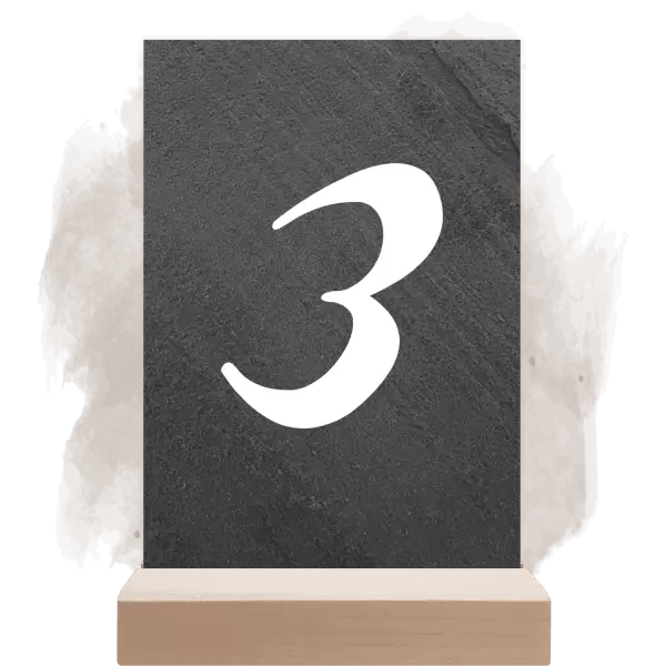 Kamenné číslo stolu FIONA