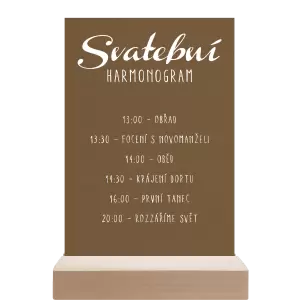 Papírový harmonogram FIONA