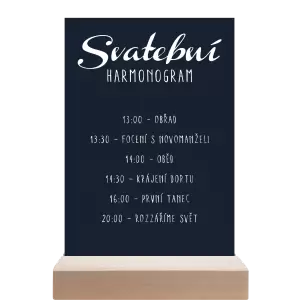 Papírový harmonogram FIONA