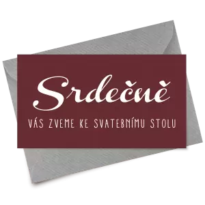 Papírová pozvánka FIONA